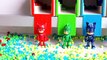 Pj Masks Tayo Garage Surprise Toys, Learn Colors with Balls Beads Pj Masks Dropping