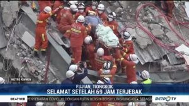 3 Hari Terjebak di Reruntuhan Hotel, 3 Orang Selamat