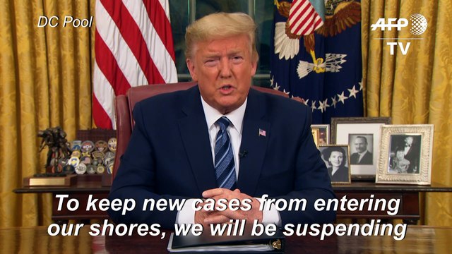 Trump suspends travel from Europe to US in coronavirus crisis