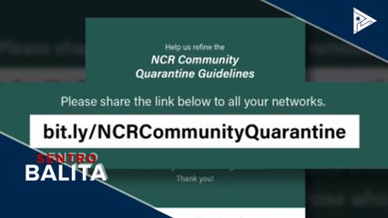 Mga tanong ng publiko ukol sa community quarantine, maaaring idulog