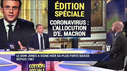 Christophe Barraud (Market Securities) : Le Dow Jones a signé hier sa plus forte baisse depuis 1987 - 13/03