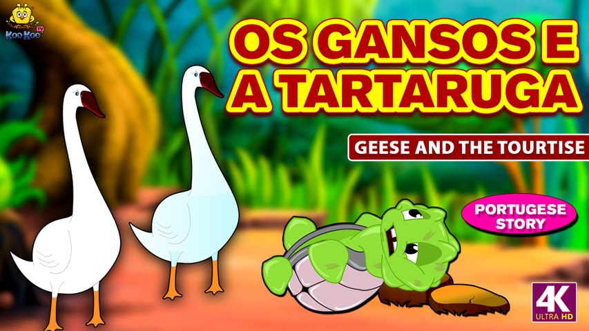 Os Gansos E A Tartaruga | Histórias morais para crianças | Contos de Fadas | Koo Koo TV Portuguese