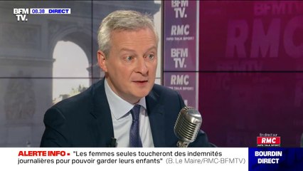 Bruno le Maire: "Aucun salarié ne perdra un centime" à cause du chômage partiel"