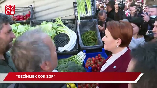 Vatandaş, Meral Akşener'e dert yandı: Geçinemiyoruz