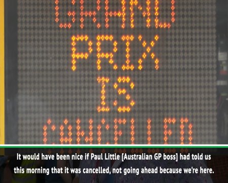 Fans react to Australian GP cancellation