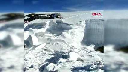 Askeri üs bölgesinde kar kalınlığı 10 metreyi aştı