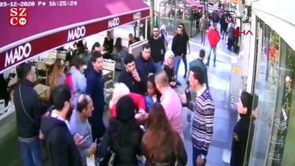 Şişli'de ortalığı birbirine katan Nijeryalı kadın kamerada