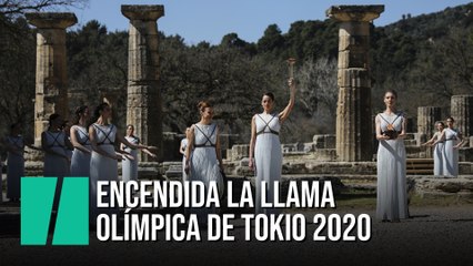 Encendida la llama olímpica de Tokio 2020