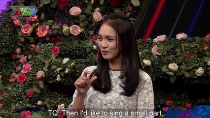 Soldier flirts a pretty girl by using a sad song