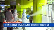 Cegah Corona, Stasiun Gambir Disemprot Disinfektan