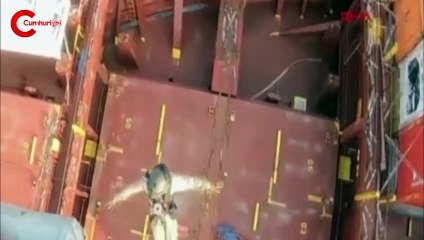 Denizde can pazarı kamerada