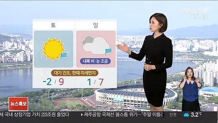 [날씨] 주말 곳곳 한파특보…월요일까지 꽃샘추위