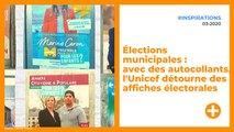 Élections municipales : avec des autocollants, l'Unicef détourne des affiches électorales