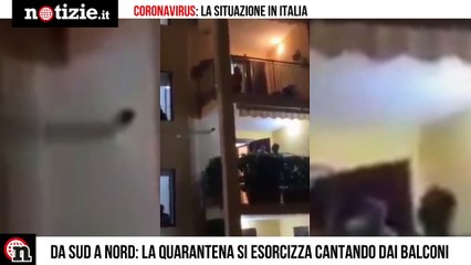 Coronavirus, l'Italia canta dai balconi durante la quarantena | Notizie.it