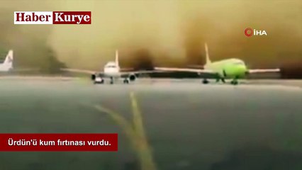 Ürdün'ü kum fırtınası vurdu
