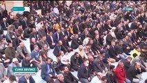 Diyanet İşleri Başkanı Ali Erbaş, cuma namazı için toplanan kalabalığa 'kalabalıktan uzak durun' çağrısı yaptı