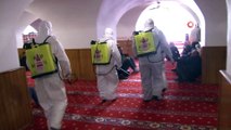Yeraltı Camii cuma namazı öncesi dezenfekte edildi