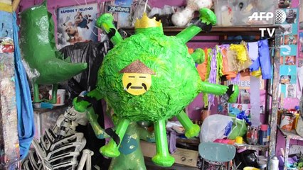 COVID-19-Piñata: Mexikaner nimmt Virus mit Humor