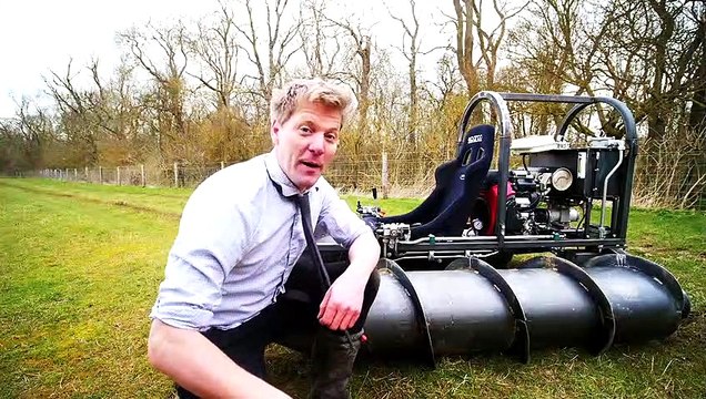 Homemade Screw Tank Test Drive