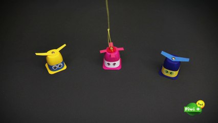 Fabriquez jeu de pêche Super Wings, le dessin animé sur Piwi+