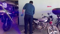 Çalıntı motosiklet hastane otoparkında bulundu