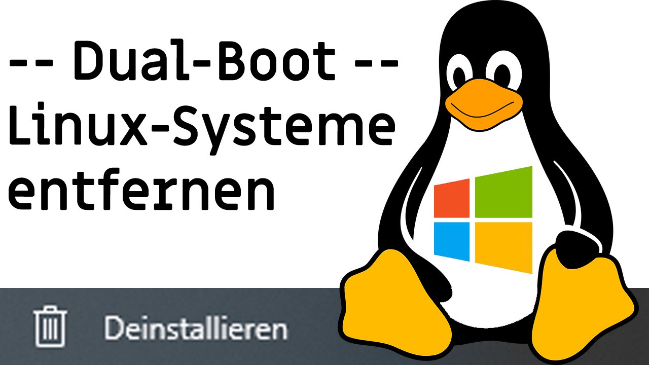 [tut] linux entfernen / löschen / "deinstallieren" [4k | de]