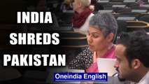 India demolishes Pakistan as it attempts to rake up Kashmir at UNHRC| Oneindia News