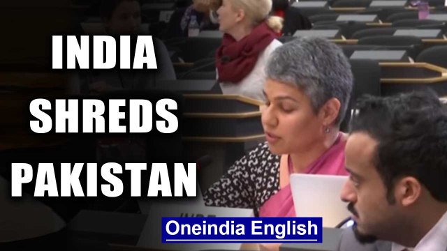 India demolishes Pakistan as it attempts to rake up Kashmir at UNHRC| Oneindia News