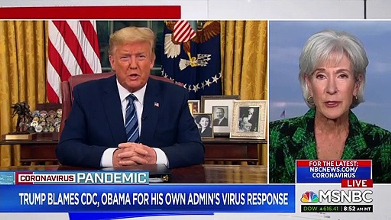 Kathleen Sebelius calls BS on Trump's claim Swine Flu was such a huge thing - "the death rate was .002%"