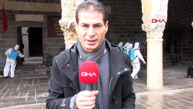 Diyarbakır'da, camilerde 'koronavirüs' temizliği
