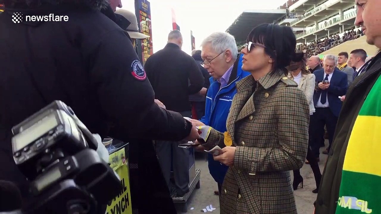 Lily Allen and Nick Knowles among celebrities at Cheltenham Festival despite coronavirus fears