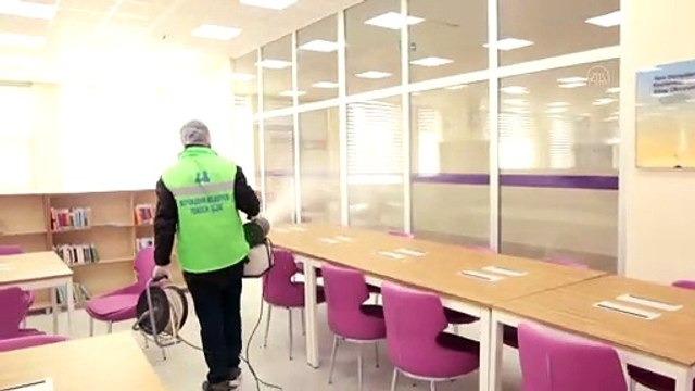 Koronavirüse karşı topluma açık alanlar ilaçlandı - ERZURUM