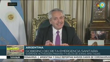Argentina promulga DNU que amplía la emergencia sanitaria pública