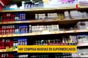 Coronavirus en Perú: ciudadanos realizan compras masivas