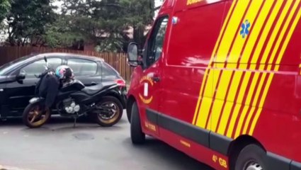 Mais um acidente entre carro e moto mobiliza Corpo de Bombeiros
