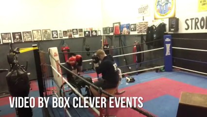 Cancer survivor enters the boxing ring in his wheelchair