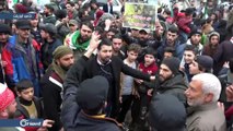 مظاهرة في مدينة إدلب تندد بإتفاق طريق ال M4 المبرم بين تركيا و روسيا