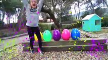 Las ratitas encuentran huevos gigantes de colores aprende ingles para niños for kids