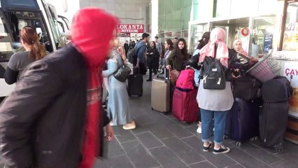 Bolu’da okulların tatili otogarda yoğunluk oluşturdu