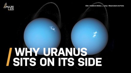 Uranus Spins Sideways and a Giant Ring System Could Be to Blame