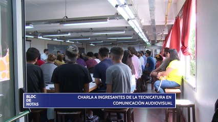 Charla a ingresantes de la Tecnicatura en Comunicación Audiovisual