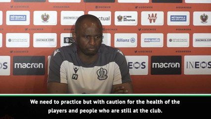 Nice will keep training despite suspension - Vieira