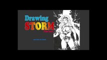 Speed line art drawing of Storm (xmen) |スピードアート・スートム｜ 스피드 아트 스톰 ｜स्पीड आर्ट स्टॉर्म (xmen)
