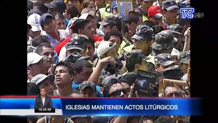 VIDEO | Iglesias mantienen actos litúrgicos