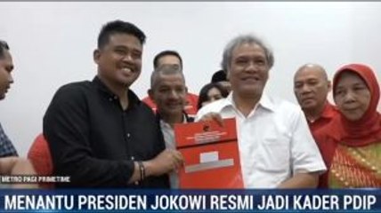 Menantu Presiden Resmi Jadi Kader PDIP