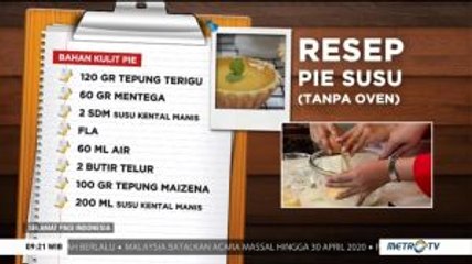 Resep Pie Susu Tanpa Oven