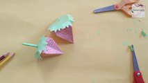 HOW TO MAKE PAPER STRAWBERRY | DIY | ORIGAMI STRAWBERRY | MAKE PAPER STRAWBERRY AT HOME | CRAFT IDEA