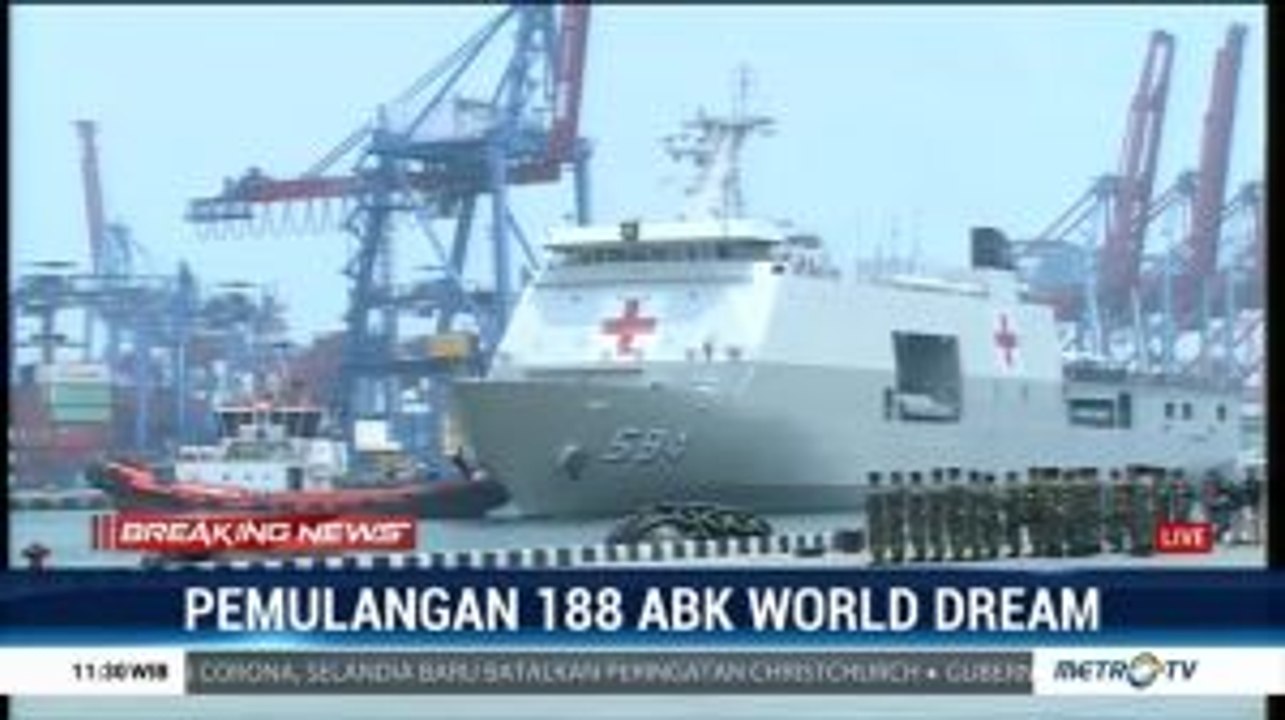 Kapal Pengangkut 188 WNI ABK World Dream Tiba di Kolinlamil