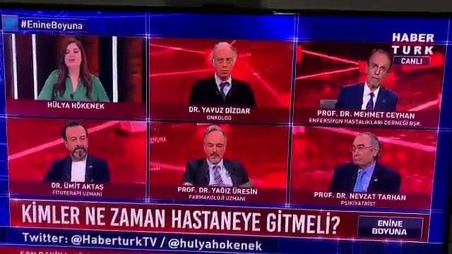 Enfeksiyon Hastalıkları Derneği Başkanı Prof.Dr. Mehmet Ceyhan Koronavirüs tartışmasında canlı yayını terk etti