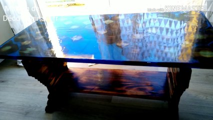 comment faire une table en résine et bois